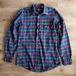 Navy Blue Men's Flannel